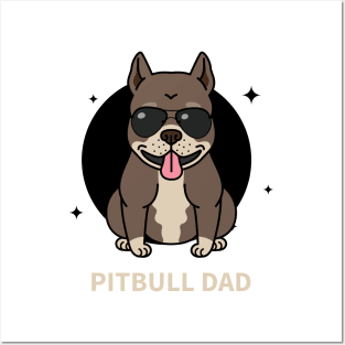 Pitbull dad Posters and Art